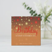 スパークリースターズパーティー誕生日招待状 招待状 (スタンド正面)