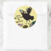 スパークリーズ・レイブンに簡単に気を取られる ラウンドシール (バッグ)