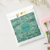 スパークリーティール（緑がかった色）グリッター フェイバーバッグ (封をした状態)