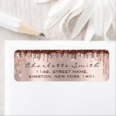 スパークリードリップバラ赤面差出人住所チョコレート ラベル (インサイチュ)