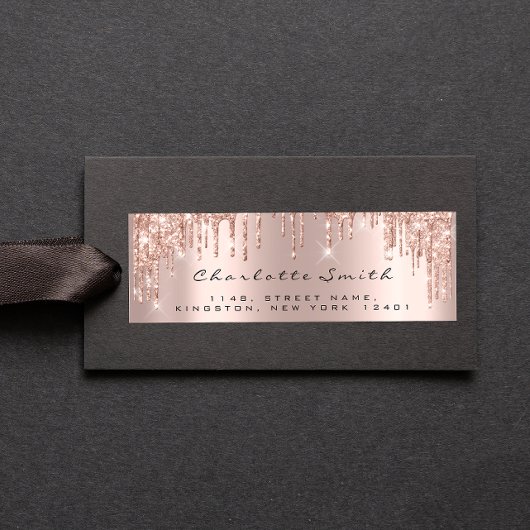 スパークリードリップバラ赤面差出人住所ラベル ラベル