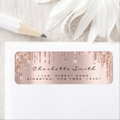 スパークリードリップバラ赤面差出人住所ラベル ラベル (インサイチュ)