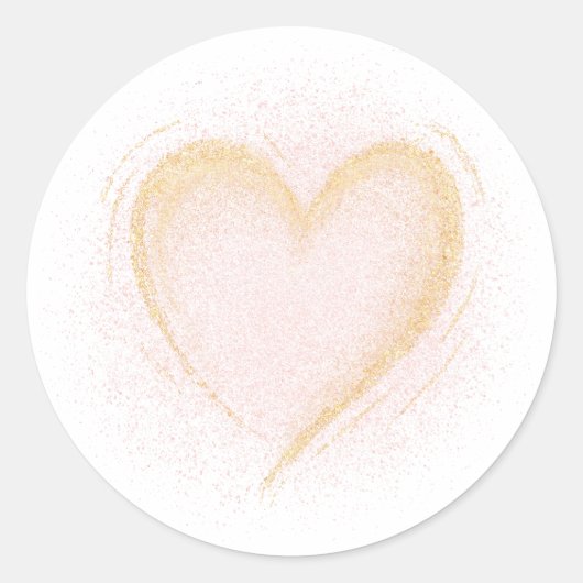 スパークリーハートシール ラウンドシール (正面)