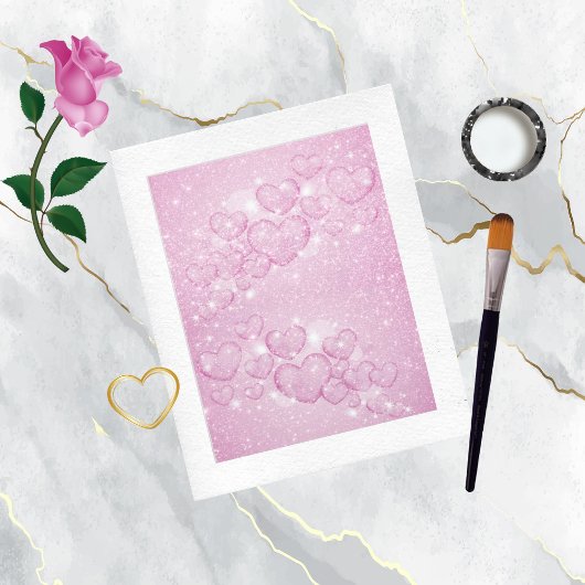 スパークリーハートスクラップブック紙