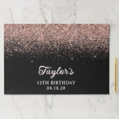 スパークリーバラ金ゴールドグリッターブラック12誕生日 ペーパーパッド (インサイチュ)