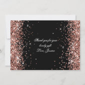 スパークリーバラ金ゴールドグリッターブラック サンキューカード (裏面)