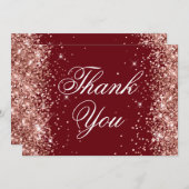 スパークリーバラ金ゴールドグリッターブルゴーニュ サンキューカード (正面/裏面)