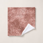 スパークリーバラ金ゴールドサークルピンクラグジュアリースパークルガール バスタオルセット (ウォッシュタオル)