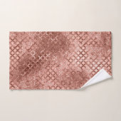 スパークリーバラ金ゴールドサークルピンクラグジュアリースパークルガール バスタオルセット (ハンドタオル)