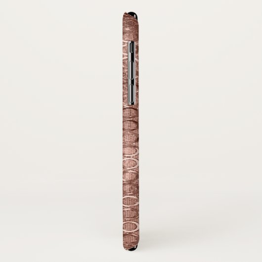 スパークリーバラ金ゴールドサークルピンクラグジュアリースパークル Case-Mate iPhoneケース (裏面/左)