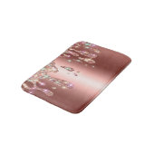 スパークリーバラ金ゴールドドリップ |ダイヤモンドグリッターオンSaten バスマット (アングル)