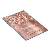 スパークリーバラ金ゴールドバルーン21th誕生日ゲストブック ノートブック (右側)