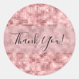 スパークリーバラ金ゴールドピンクラグジュアリースパークルガーリーパーティー ラウンドシール