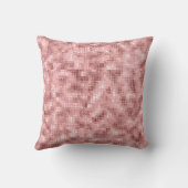 スパークリーバラ金ゴールドピンクラグジュアリースパークルガーリー クッション (裏面)