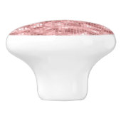 スパークリーバラ金ゴールドピンクラグジュアリースパークルガーリー セラミックノブ (側面)