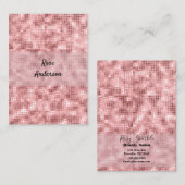 スパークリーバラ金ゴールドピンクラグジュアリースパークルガーリー 名刺 (正面/裏面)