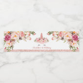 スパークリーバラ金ゴールドユニコーン/ピンクウォーター色フローラ ペットボトルラベル (シングルラベル)