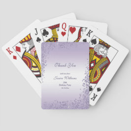 スパークリーパープルグリッターデコレーション誕生日 トランプ