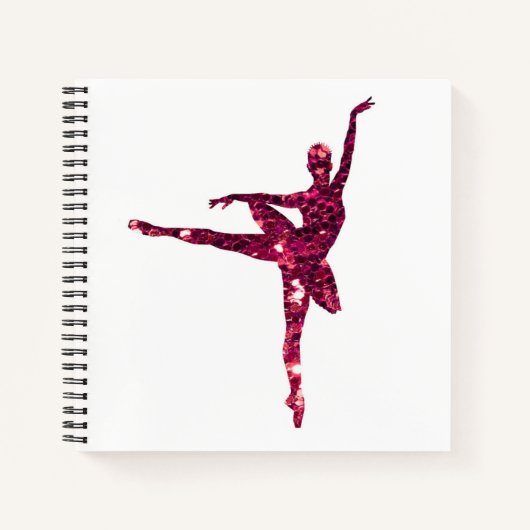 スパークリーピンクバレリーナ両面 ノートブック (正面)