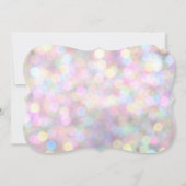 スパークリーピンクベビーシャワー招待状 招待状 (裏面)