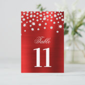 スパークリーフェイクシルバーダイヤモンドレッドテーブル番号 セーブザデート (スタンド正面)