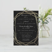 スパークリーブライダル誕生日ブラックダイヤモンドミニマ 招待状 (スタンド正面)