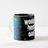 スパークリーブリーグリッターワールド最高のパパマジカルスター ツートーンマグカップ (正面左)