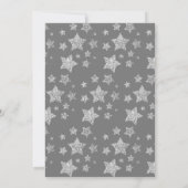 スパークリーブリーシルバースターズクリスマスパーティーグレー 招待状 (裏面)