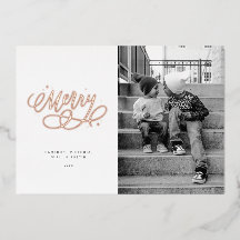 スパークリーブリースクリプトメリーホリデーフォイルカード