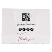 スパークリーブリーピンクグリッター紙吹雪アフターケアキット ラージペーパーバッグ (裏面)