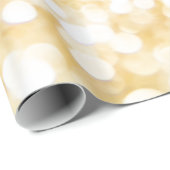 スパークリーホワイトと金ゴールドグリッター ラッピングペーパー (ロールコーナー)