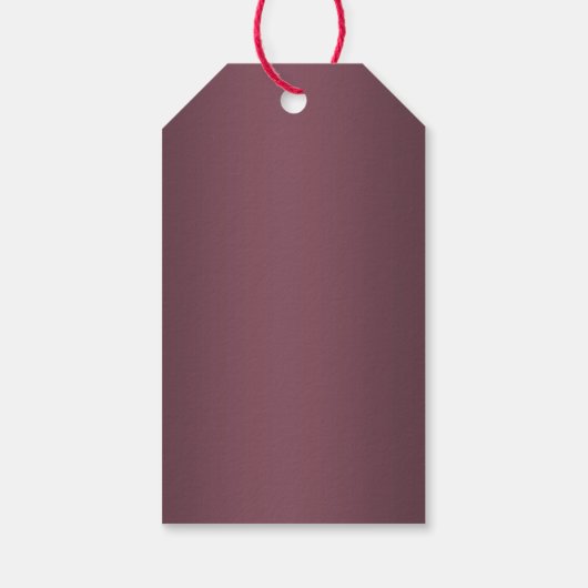 スパークリーリングや輪&バーガンディ結婚ズ ギフトタグ (裏面)