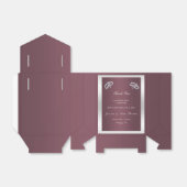 スパークリーリングや輪&バーガンディ結婚ズ フェイバーボックス (折り畳みなし)