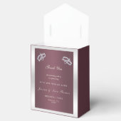 スパークリーリングや輪&バーガンディ結婚ズ フェイバーボックス (オープン)