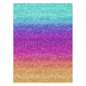 スパークリーレインボーグラディエントグリッター テーブルクロス (正面)