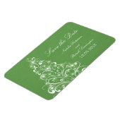 スパークリー休日のツリー日付のマグネット、緑を保存 マグネット (左側)