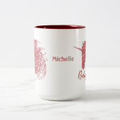 スパークリー信じユニコーン(バラ金ゴールド) ツートーンマグカップ (中央)