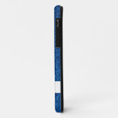 スパークリー名前をカスタムするガーリーブルーグリッター Case-Mate iPhoneケース (裏面/左)