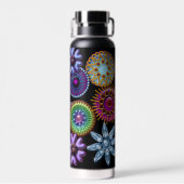 スパークリー宝石ブルックスヴィンテージスタイル ウォーターボトル (背面)