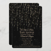 スパークリー射撃、 発砲スターズ星は赤生まれちゃんシャワー 招待状 (正面/裏面)