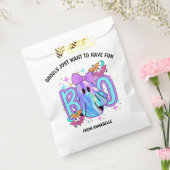 スパークリー幽霊グールズがおもしろいハロウィーンを持ちたい フェイバーバッグ (封をした状態)