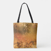 スパークリー抽象芸術銅モダンブロンズグラムシック トートバッグ (裏面)