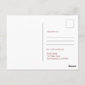 スパークリー星と花ユニコーン誕生日 ポストカード (裏面)