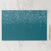 スパークリー暗いティール（緑がかった色）グリッターラージティアウェイ ペーパーパッド (インサイチュ)