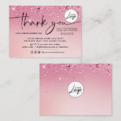 スパークリー注文ありがとう名刺 名刺 (正面/裏面)