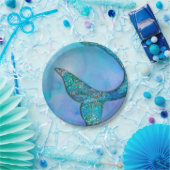 スパークリー海マーメイドフィンテール誕生日パーティー ペーパープレート (パーティー)