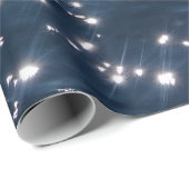 スパークリー深いブルーシーウェーブズ ラッピングペーパー (ロールコーナー)