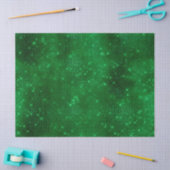 スパークリー緑の箔 薄葉紙 (クラフト)