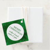 スパークリー緑色のホイルパーソナライズされた フェイバータグ (インサイチュ)