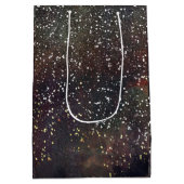 スパークリー自然ウォーター素朴カラーモダングラムパーティー ミディアムペーパーバッグ (裏面)